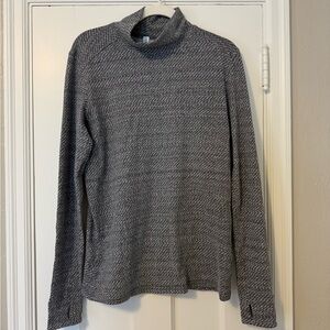 lululemon athletica Women’s Gray Mock Neck Athletic Top